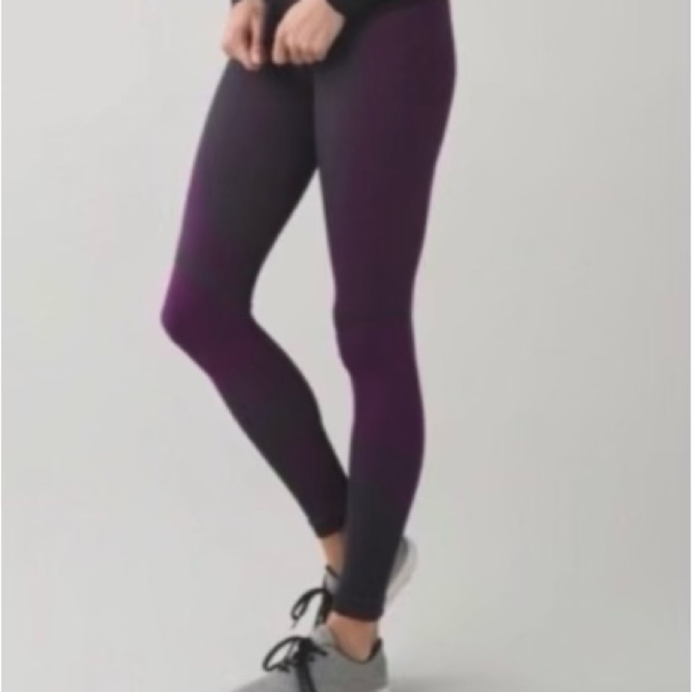 Lululemon About That Base Purple Geometric Ribbed Seamless
Leggings Sz 6 25” - Picture 2 of 10